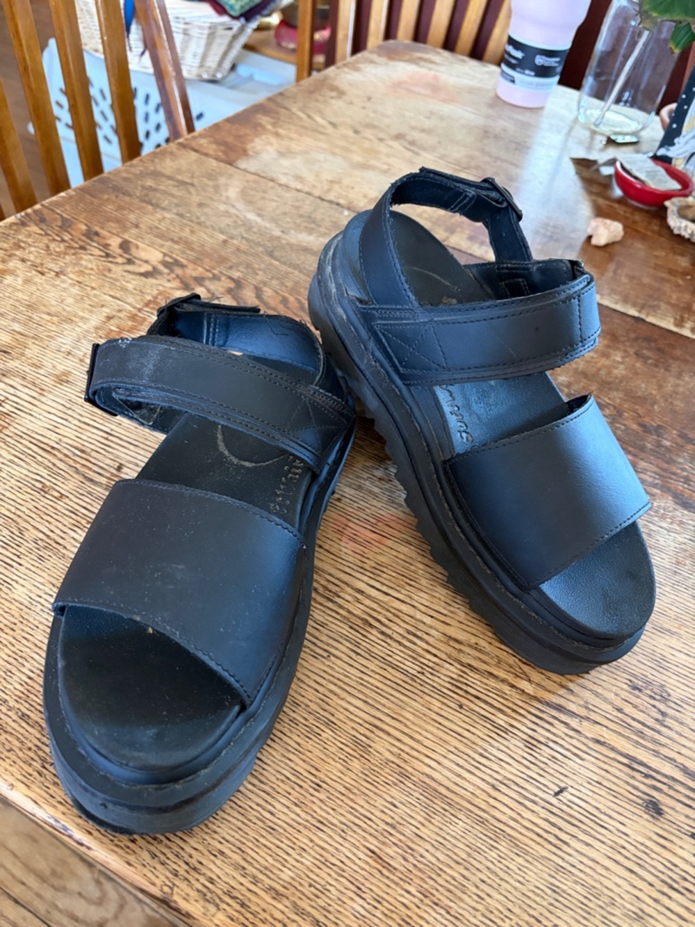 Dr. Marten Women’s platform sandals. Size 8. Good condition.